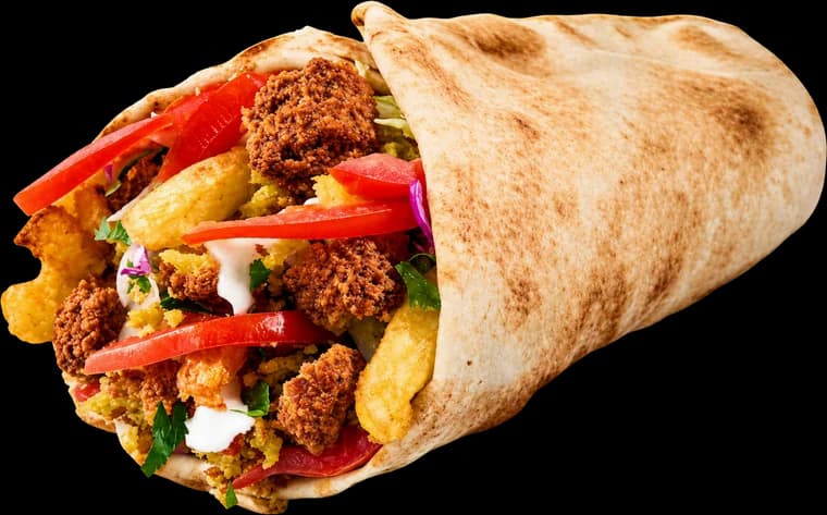 Shaorma cu falafel de la Amicii